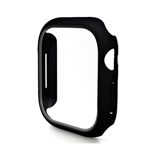 For Apple Watch Series 11 / 10 42mm ENKAY Hat-Prince PC Tempered Glass Film Integrated Watch Case(Black) by ENKAY