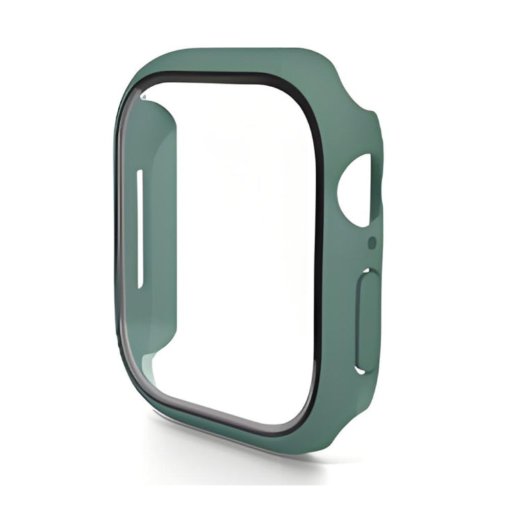 For Apple Watch Series 11 / 10 42mm ENKAY Hat-Prince PC Tempered Glass Film Integrated Watch Case(Dark Green) by ENKAY