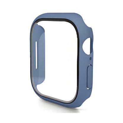 For Apple Watch Series 11 / 10 42mm ENKAY Hat-Prince PC Tempered Glass Film Integrated Watch Case(Grey Blue) by ENKAY