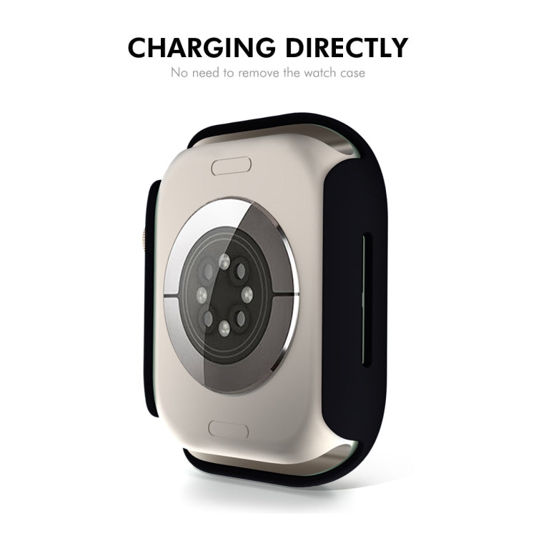 For Apple Watch Series 11 / 10 46mm ENKAY Hat-Prince PC Tempered Glass Film Integrated Watch Case(Midnight Blue) by ENKAY