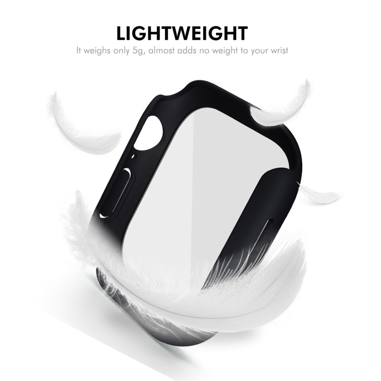 For Apple Watch Series 11 / 10 46mm ENKAY Hat-Prince PC Tempered Glass Film Integrated Watch Case(White) by ENKAY