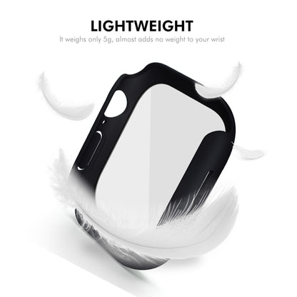 For Apple Watch Series 11 / 10 46mm ENKAY Hat-Prince PC Tempered Glass Film Integrated Watch Case(White) by ENKAY