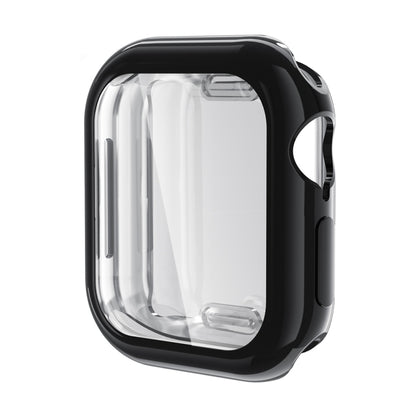 For Apple Watch Series 11 / 10 42mm ENKAY Hat-Prince Electroplated Soft TPU Case with Screen Film(Black) by ENKAY