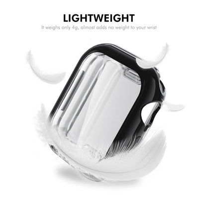 For Apple Watch Series 11 / 10 46mm ENKAY Hat-Prince Electroplated Soft TPU Case with Screen Film(Transparent) by ENKAY