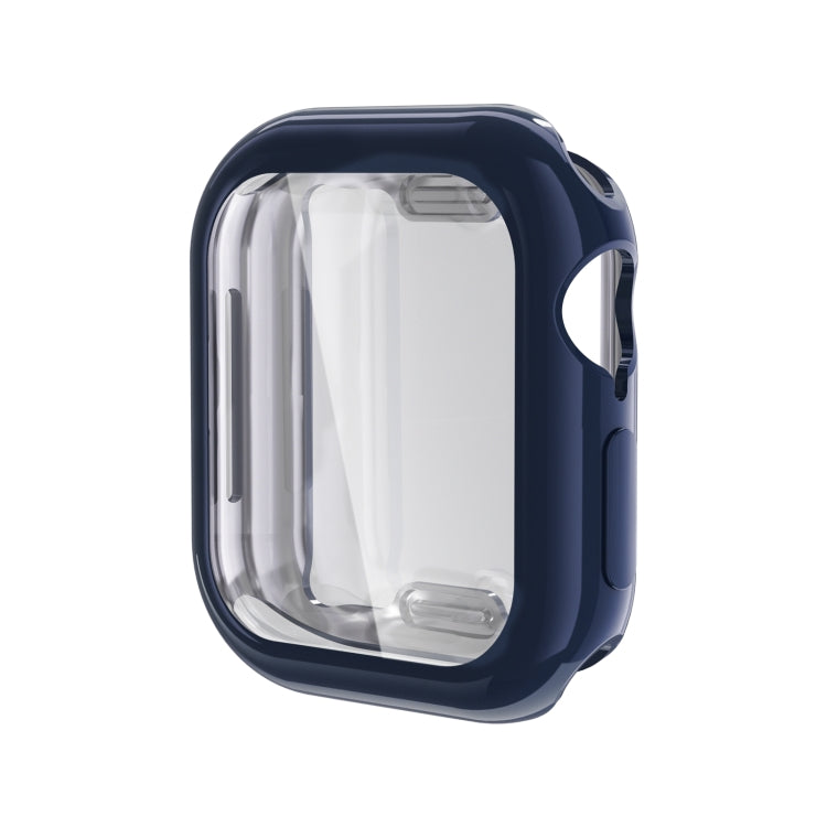 For Apple Watch Series 11 / 10 46mm Full Coverage TPU Electroplated Watch Case(Midnight Blue) by bashfashion