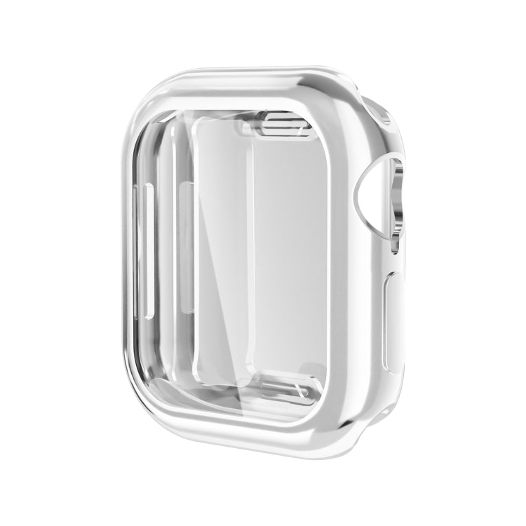 For Apple Watch Series 11 / 10 46mm Full Coverage TPU Electroplated Watch Case(Sliver) by bashfashion