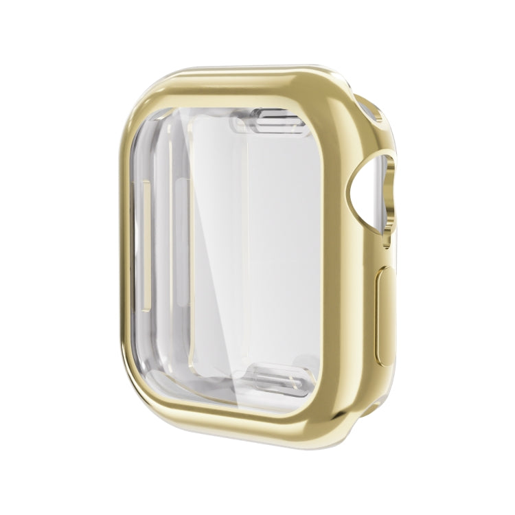 For Apple Watch Series 11 / 10 42mm Full Coverage TPU Electroplated Watch Case(Gold) by bashfashion