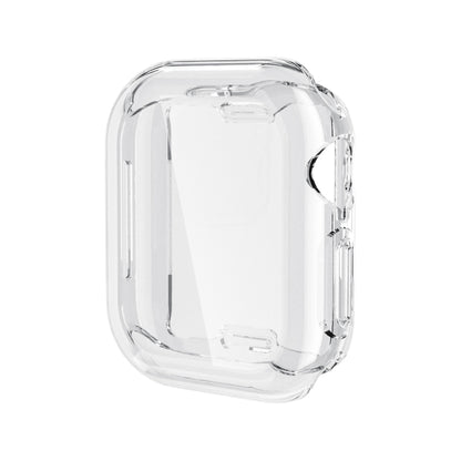 For Apple Watch Series 11 / 10 42mm Full Coverage TPU Electroplated Watch Case(Transparent) by bashfashion