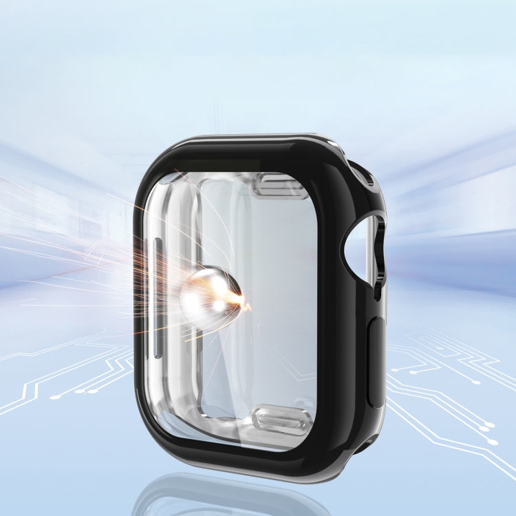 For Apple Watch Series 11 / 10 42mm Full Coverage TPU Electroplated Watch Case(Midnight Blue) by bashfashion