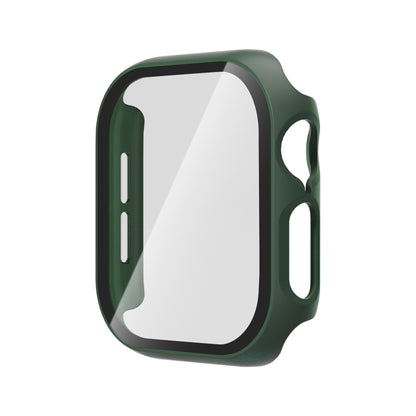 For Apple Watch Series 11 / 10 42mm Tempered Glass Film Integrated PC Watch Case(Green) by bashfashion