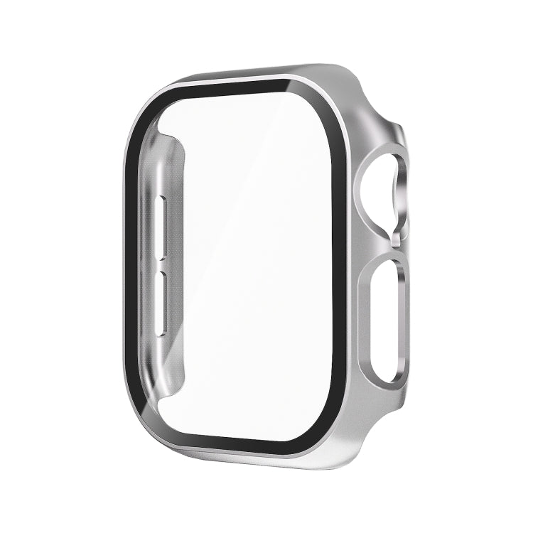 For Apple Watch Series 11 / 10 42mm Tempered Glass Film Integrated PC Watch Case(Sliver) by bashfashion