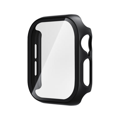 For Apple Watch Series 11 / 10 42mm Tempered Glass Film Integrated PC Watch Case(Black) by bashfashion