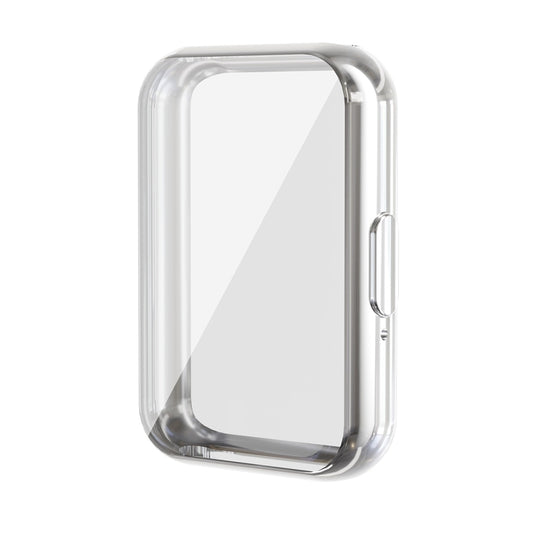 For Samsung Galaxy Fit3 ENKAY Hat-Prince Full Coverage Electroplated Soft TPU Case with Screen Protection(Silver) by ENKAY