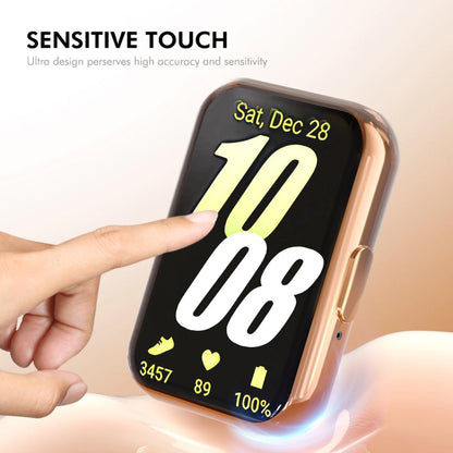 For Samsung Galaxy Fit3 ENKAY Hat-Prince Full Coverage Electroplated Soft TPU Case with Screen Protection(Dark Green) by ENKAY