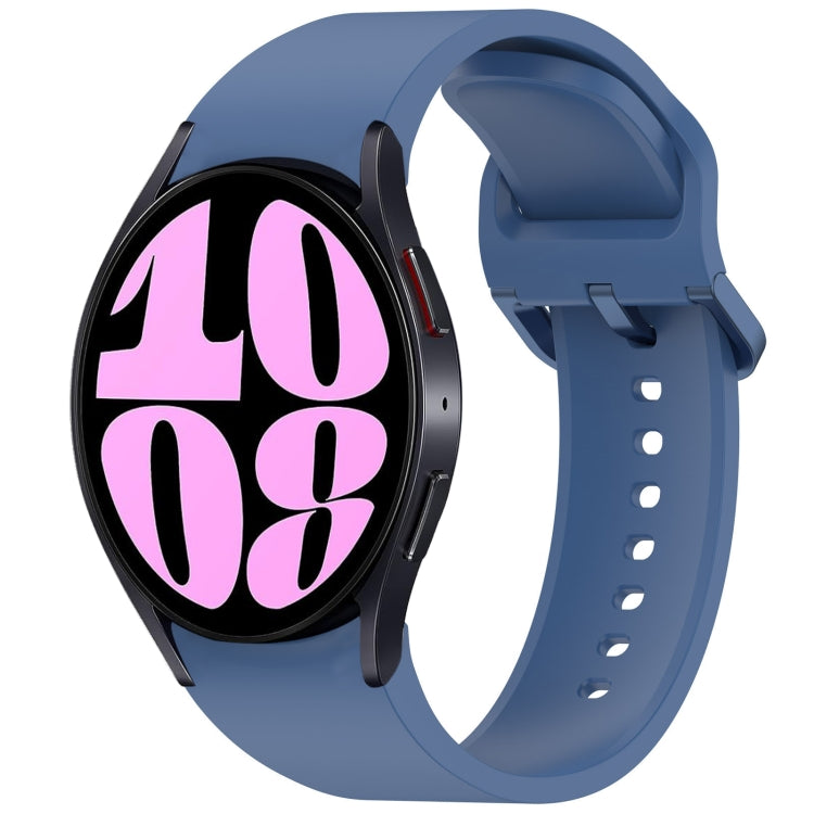 For Samsung Galaxy Watch 6 40mm Solid Color Colorful Buckle Quick Release Silicone Watch Band(Blue) by bashfashion