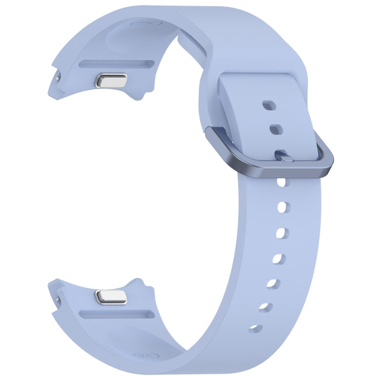 For Samsung Galaxy Watch 6 Classic 43mm Solid Color Colorful Buckle Quick Release Silicone Watch Band(Light Blue) by bashfashion