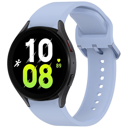 For Samsung Galaxy Watch 5 40 / 44mm Solid Color Colorful Buckle Quick Release Silicone Watch Band(Light Blue) by bashfashion