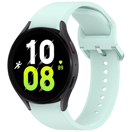 For Samsung Galaxy Watch 5 40 / 44mm Solid Color Colorful Buckle Quick Release Silicone Watch Band(Light Green) by bashfashion