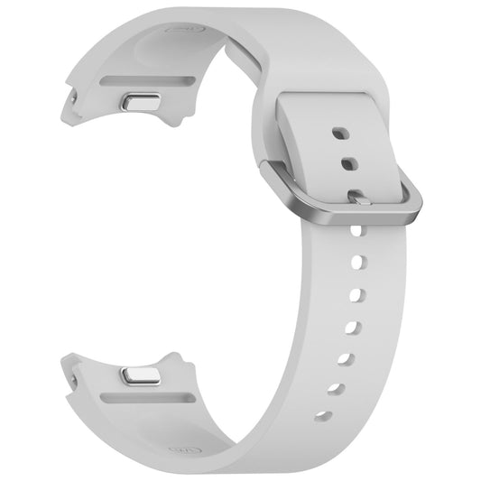 For Samsung Galaxy Watch 5 40 / 44mm Solid Color Colorful Buckle Quick Release Silicone Watch Band(Gray) by bashfashion