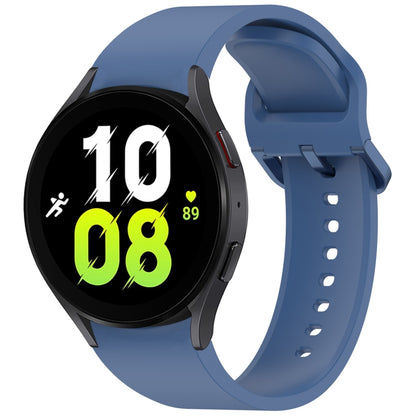 For Samsung Galaxy Watch 5 40 / 44mm Solid Color Colorful Buckle Quick Release Silicone Watch Band(Blue) by bashfashion