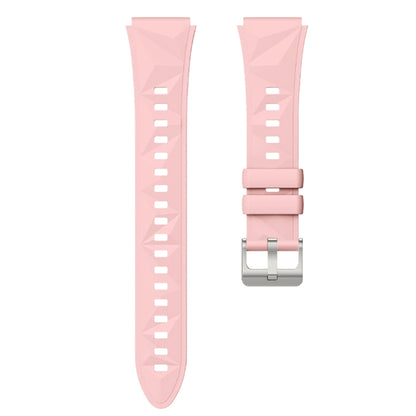 For Huawei Watch GT 5 41mm Solid Figure Homochromy Silicone Watch Band(Pink) by bashfashion