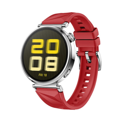 For Huawei Watch GT 5 41mm Solid Figure Homochromy Silicone Watch Band(Red) by bashfashion