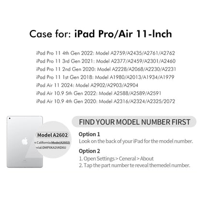 For iPad Air 11 2024 / 2025 / Air 10.9 2022 ENKAY 360 Rotation TPU Leather Smart Tablet Case with Pen Slot(Light Blue) by ENKAY