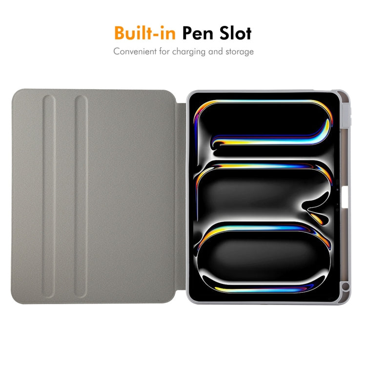 For iPad Pro 11 2022 / 2021 / 2020 ENKAY 360 Rotation TPU Leather Smart Tablet Case with Pen Slot(Beige) by ENKAY