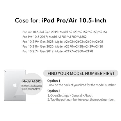 For iPad Air 10.5 / Pro 10.5 / 10.2 ENKAY 360 Rotation TPU Leather Smart Tablet Case with Pen Slot(Grey) by ENKAY