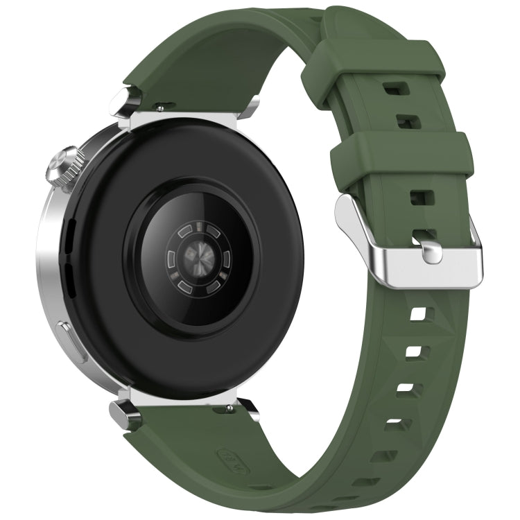 For Huawei Watch GT 5 41mm Quick Release Silicone Watch Band(Dark Green) by bashfashion