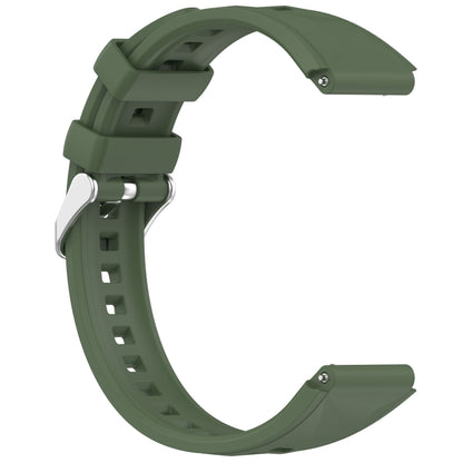 For Huawei Watch GT 5 41mm Quick Release Silicone Watch Band(Dark Green) by bashfashion