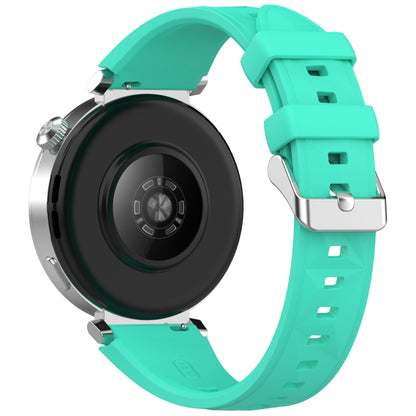 For Huawei Watch GT 5 41mm Quick Release Silicone Watch Band(Teal Green) by bashfashion