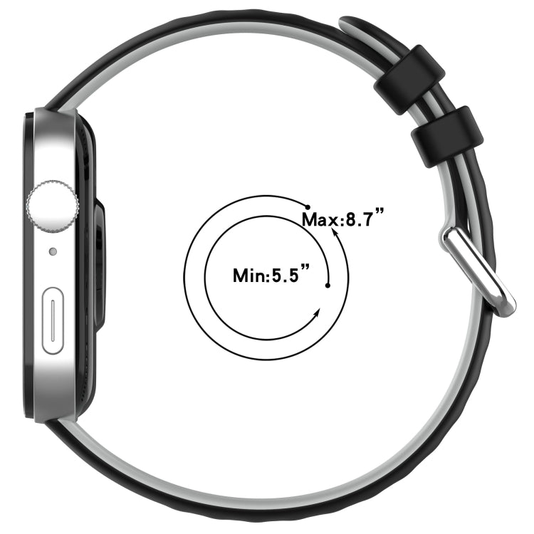 For Huawei Watch Fit3 Double Sided Contrast Color Silicone Watch Band(Dark Green Black) by bashfashion