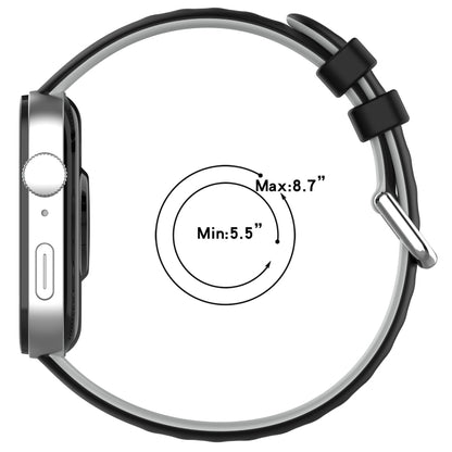 For Huawei Watch Fit3 Double Sided Contrast Color Silicone Watch Band(Dark Green Black) by bashfashion