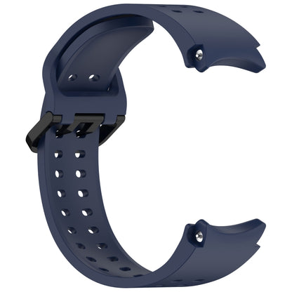 For Samsung Galaxy Watch FE 40mm Diplopore Button Quick Release Silicone Watch Band(Midnight Blue) by bashfashion