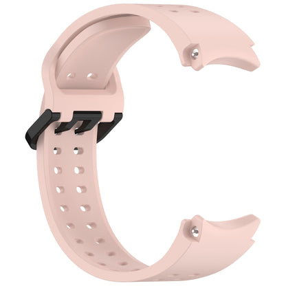 For Samsung Galaxy Watch 7 40 / 44mm Diplopore Button Quick Release Silicone Watch Band(Pink) by bashfashion