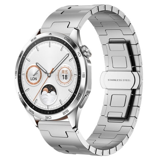 For Huawei watch GT4 46mm Titanium Alloy 22mm Metal Watch Band(Silver) by bashfashion