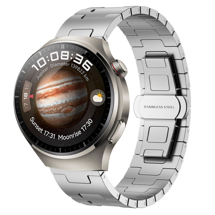 For Huawei Watch 4 Pro Titanium Alloy 22mm Metal Watch Band(Silver) by bashfashion