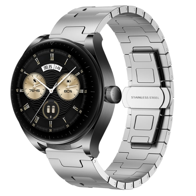 For Huawei Watch Buds Titanium Alloy 22mm Metal Watch Band(Silver) by bashfashion