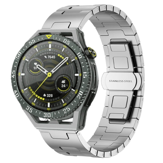 For Huawei Watch GT3 SE Titanium Alloy 22mm Metal Watch Band(Silver) by bashfashion