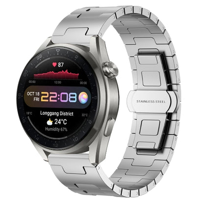 For Huawei Watch3 Pro New Titanium Alloy 22mm Metal Watch Band(Silver) by bashfashion