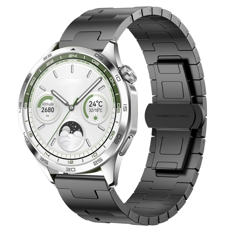 For Huawei watch GT5 46mm Titanium Alloy 22mm Metal Watch Band(Titanium Color) by bashfashion