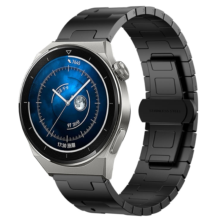 For Huawei Watch GT3 Pro 46mm Titanium Alloy 22mm Metal Watch Band(Black) by bashfashion