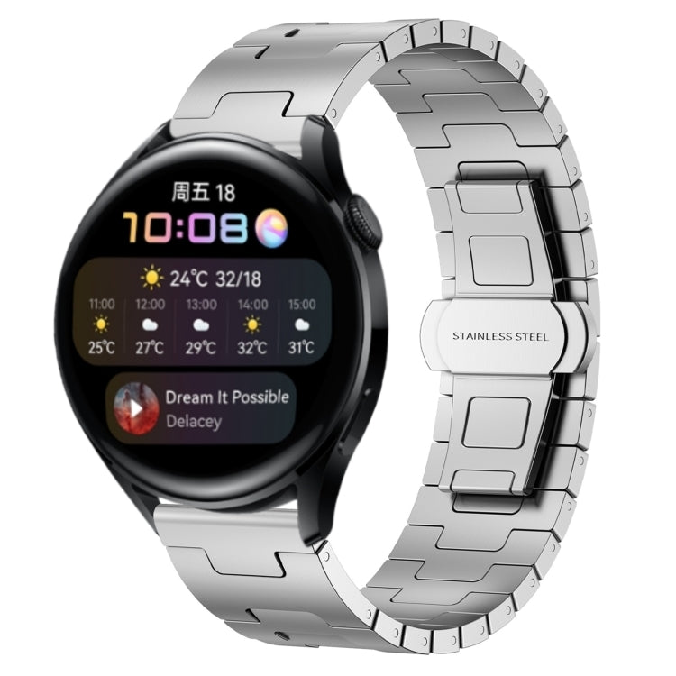 For Huawei Watch 3 Titanium Alloy 22mm Metal Watch Band(Silver) by bashfashion