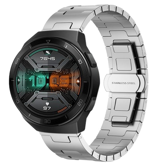 For Huawei Watch GT 2e Titanium Alloy 22mm Metal Watch Band(Silver) by bashfashion