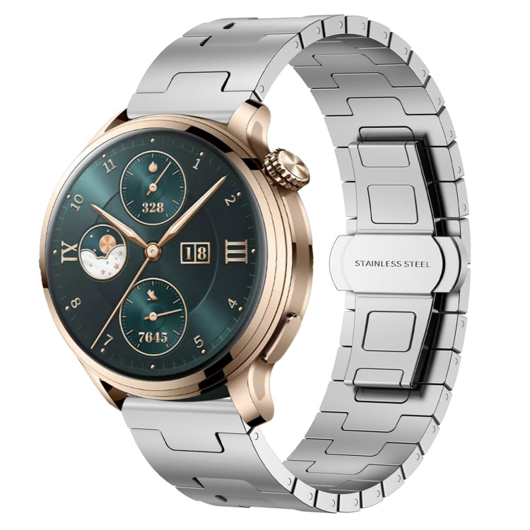 For Honor Watch 4 Pro Titanium Alloy 22mm Metal Watch Band(Silver) by bashfashion