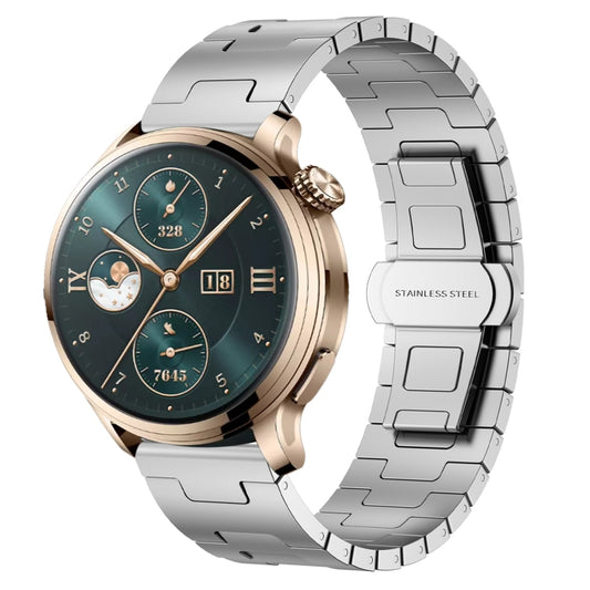 For Honor Watch 4 Pro Titanium Alloy 22mm Metal Watch Band(Silver) by bashfashion