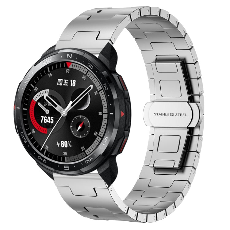 For Honor Watch GS Pro Titanium Alloy 22mm Metal Watch Band(Silver) by bashfashion