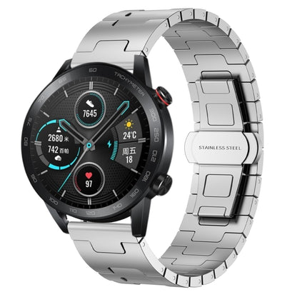 For Honor Magic Watch 2 46mm Titanium Alloy 22mm Metal Watch Band(Silver) by bashfashion