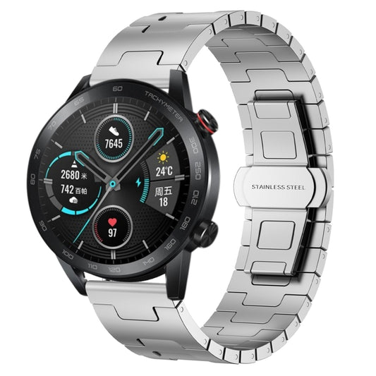 For Honor Magic Watch 2 46mm Titanium Alloy 22mm Metal Watch Band(Silver) by bashfashion